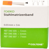 roeko Stahlmatrizenband - Spender 3 m Band Breite 5 mm, Stärke 0,03 mm - 590305 roeko Stahlmatrizenband - Spender 3 m Band Breite 5 mm, Stärke 0,03 mm - 590305