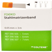 roeko Stahlmatrizenband - Spender 3 m Band Breite 7 mm, Stärke 0,05 mm - 590507 roeko Stahlmatrizenband - Spender 3 m Band Breite 7 mm, Stärke 0,05 mm - 590507