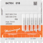 Diamanten 847R, gyémántcsiszoló, fekete, ISO 018, FG, 5 darab