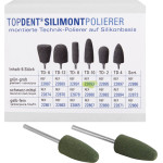 TOPDENT® Silimont Polierer Packung 6 darab, grün, grob, TD-10