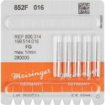 Diamanten 852, gyémántcsiszoló, piros, ISO 016, FG, 5 darab Diamanten 852, gyémántcsiszoló, piros, ISO 016, FG, 5 darab
