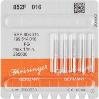 Diamanten 852, gyémántcsiszoló, piros, ISO 016, FG, 5 darab