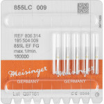 Diamanten 855L, gyémántcsiszoló, sárga, ISO 009, FG, 5 darab
