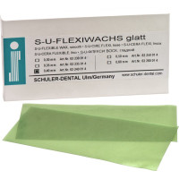 Flexiwachs, (150 x 75 x 0,4 mm), Öntoviasz, Lapok, sima, zöld, 15 darab Flexiwachs, (150 x 75 x 0,4 mm), Öntoviasz, Lapok, sima, zöld, 15 darab