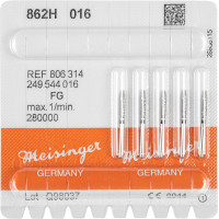 Diamanten 862 Packung 5 Diamanten, fekete ISO 016, FG