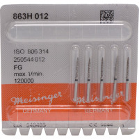 Diamanten 863 Packung 5 Diamanten, fekete ISO 012, FG