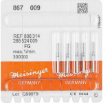 Diamanten 867, gyémántcsiszoló, kék, ISO 009, FG, 5 darab