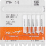 Diamanten 878, gyémántcsiszoló, fekete, ISO 016, FG, 5 darab