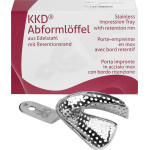 KKD® Abformlöffel unbezahnt - 1 db, alsó-7 FDM, perforált - 317