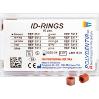 ID Ringe - 50 darabos csomag, braun - 5311