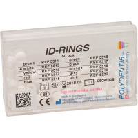 ID Ringe - 50 darabos csomag, fehér - 5312