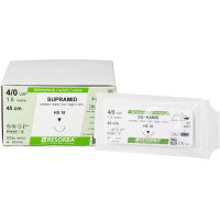 RESORBA® Supramid - 36 darabos csomag, , fekete, 45 cm, HS 18, USP 4/0 - 6112 RESORBA® Supramid - 36 darabos csomag, , fekete, 45 cm, HS 18, USP 4/0 - 6112