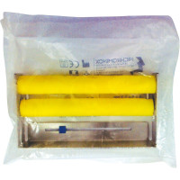 Endo Dispenser, (90 x 50 x 17 mm), (12x), Endo-tray, sárga, Nemesacél, 1 darab
