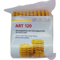 Artikulator Montageplatten Packung 20 darab, Schraubgewinde