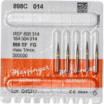 Diamanten 898, gyémántcsiszoló, sárga, ISO 014, FG, 5 darab