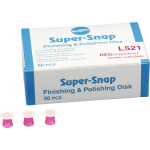 Super-Snap® - utántöltő csomag 50 Scheiben, piros, Körnung extra fein, mini - L521
