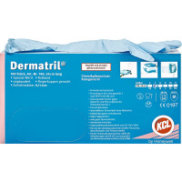 Dermatril® Einmal-Schutzhandschuhe - 100 darabos csomag, puderfrei, kék, L - 162-909-00 Dermatril® Einmal-Schutzhandschuhe - 100 darabos csomag, puderfrei, kék, L - 162-909-00