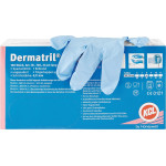 Dermatril® Einmal-Schutzhandschuhe - 100 darabos csomag, puderfrei, kék, M - 162-908-00 Dermatril® Einmal-Schutzhandschuhe - 100 darabos csomag, puderfrei, kék, M - 162-908-00