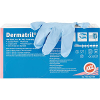 Dermatril® Einmal-Schutzhandschuhe - 100 darabos csomag, puderfrei, kék, M - 162-908-00 Dermatril® Einmal-Schutzhandschuhe - 100 darabos csomag, puderfrei, kék, M - 162-908-00