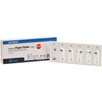 Papírcsúcs (29 mm) (2 %) (ISO 60), ISO 60 sterilen csomagolva, fehér, Papír, 29 mm, 180 darab