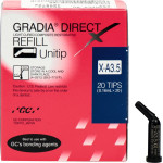 GC GRADIA® DIRECT - csomag 20 x 0,3 g Unitip X-A3,5 - 2593 GC GRADIA® DIRECT - csomag 20 x 0,3 g Unitip X-A3,5 - 2593