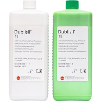Dublisil (15) (A+B), Dublírszilikon, Üvegek, Végkeménység Shore A 15, addíciós térhálósító, A-szilikon (VPS), 2x1 darab