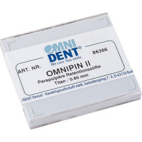 OMNIPIN II - Starter Kit 25 montierte Stifte klein, piros/Titan, .021'/0,6 mm, 1 Bohrer, 1 Handgriff - 86366