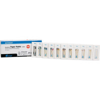 Papírcsúcs (29 mm) (2 %) (ISO 15-40), ISO 15-40 sterilen csomagolva, fehér, Papír, 29 mm, 180 darab