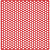Lyukrács retenció, (70 x 70 x 0,60 mm), Lapok, piros, 20 darab