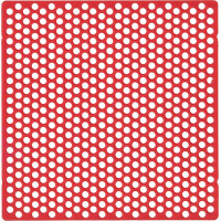 Lyukrács retenció, (70 x 70 x 0,75 mm), Lapok, piros, 20 darab