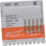 Diamanten 830, gyémántcsiszoló, sárga, ISO 023, RA, 5 darab