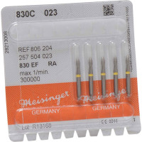 Diamanten 830, gyémántcsiszoló, sárga, ISO 023, RA, 5 darab