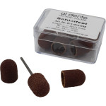 Schleifkappen szett, 1 Schleifkappenträger, 8 Schleifkappen (4 x 80 Korn, 4 x 150 Korn)