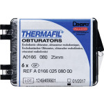Thermafil (25 mm) (ISO 80), Obturator, ISO 80 röntgenopák, Guttapercha, műanyag, 25 mm, 6 darab