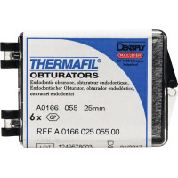 Thermafil (25 mm) (ISO 55), Obturator, ISO 55 röntgenopák, Guttapercha, műanyag, 25 mm, 6 darab