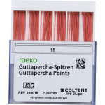 Guttapercha Spitzen, 10 darab, ISO 015