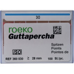 Guttapercha Spitzen, 10 darab, ISO 030 Guttapercha Spitzen, 10 darab, ISO 030