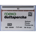 Guttapercha Spitzen, 10 darab, ISO 080 Guttapercha Spitzen, 10 darab, ISO 080