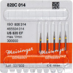 Diamanten 820, gyémántcsiszoló, sárga, ISO 014, FG, 5 darab