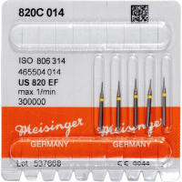 Diamanten 820, gyémántcsiszoló, sárga, ISO 014, FG, 5 darab