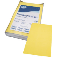 Normtrayeinlagen - 250 darabos csomag, 28 x 18 cm, sárga - 88103