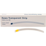 Strips transparent - 100 darabos csomag, sárga, 73 mm, Breite 6 mm, gebogen - 695