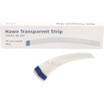 Strips transparent - 100 darabos csomag, kék, 73 mm, Breite 10 mm, gebogen - 697