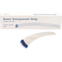 Strips transparent - 100 darabos csomag, kék, 73 mm, Breite 10 mm, gebogen - 697