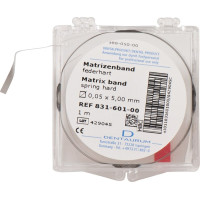Matrizenband - Rolle 1 m Band, Breite 5 mm, Stärke 0,05 mm - 831-601-00 Matrizenband - Rolle 1 m Band, Breite 5 mm, Stärke 0,05 mm - 831-601-00