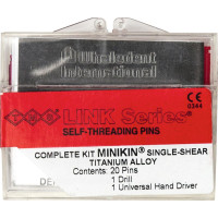 TMS® LINK - csomag 20 Titan-Einzelstifte, Bohrer K-91, Handschraubschlüssel, Minikin piros L811 - L811