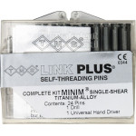 TMS® LINK - csomag 24 Titan-Einzelstifte, Bohrer K-92, Handschraubschlüssel, Minim silber EL821-24 - EL82124
