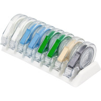EZ-ID Markierungsbänder Zirc - Sortiment 8 Abrollspender, Bandlänge 91cm, pastell, Farben A - I - 70Z305