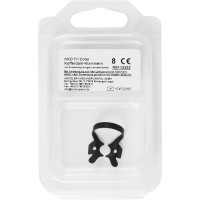 KKD® Kofferdam Klammern triColor Antireflect - 1 db, fekete matt, Nr. 8, für felső Molaren - 2232