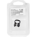 KKD® Kofferdam Klammern triColor Antireflect - 1 db, fekete matt, Nr. 7, für alsó Molaren - 2231